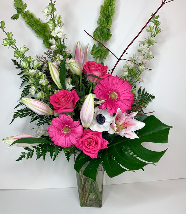 Modern Pink Flower Bouquet