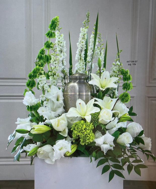 White Lily Urn